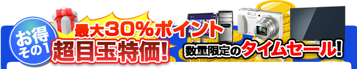 お得その1 超目玉特価